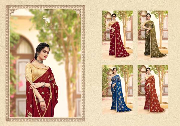 Ynf Charumitra Sequence New Designer Exclusive Wear Chiffon Saree Collection